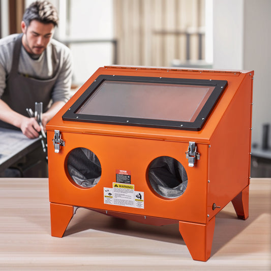 Portable Benchtop Sand Blasting Cabinet With Nozzles