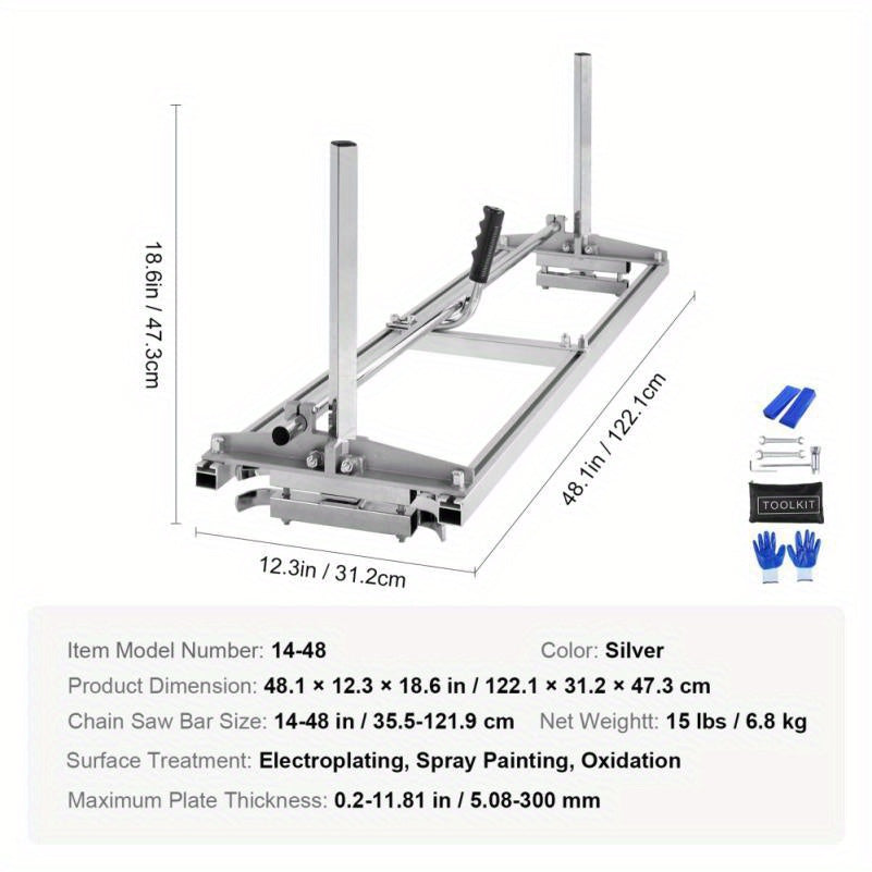 Portable Wood Sawmill Guide for Outdoor Construction Projects