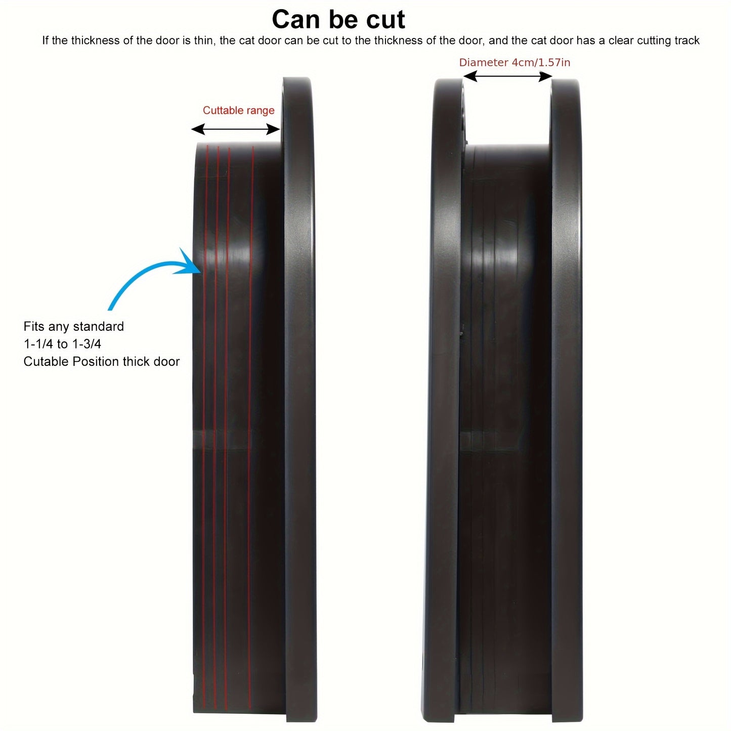 Two Way Locking Cat Door With Premium Secure Latch System