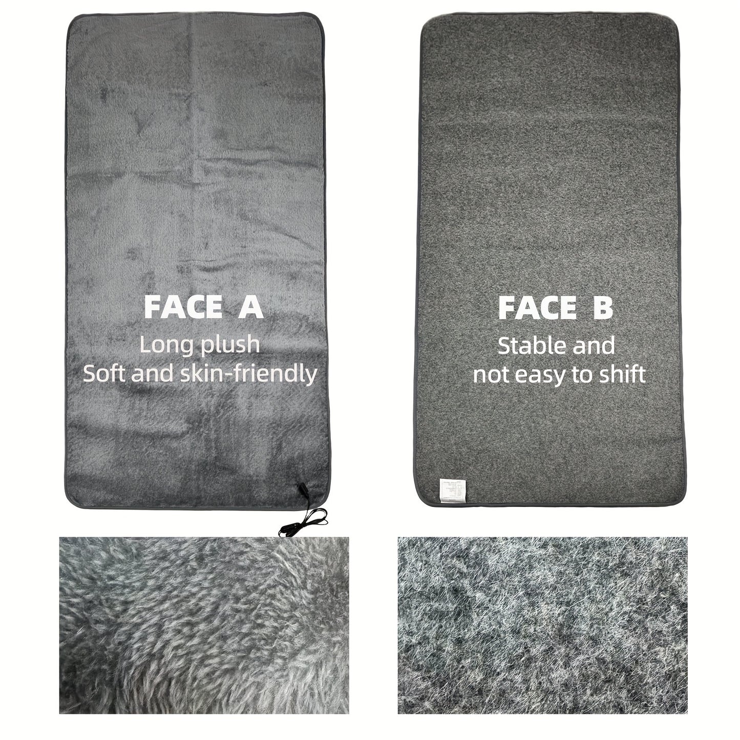 Electric Heated Blanket USB Powered With 5 Level Temp