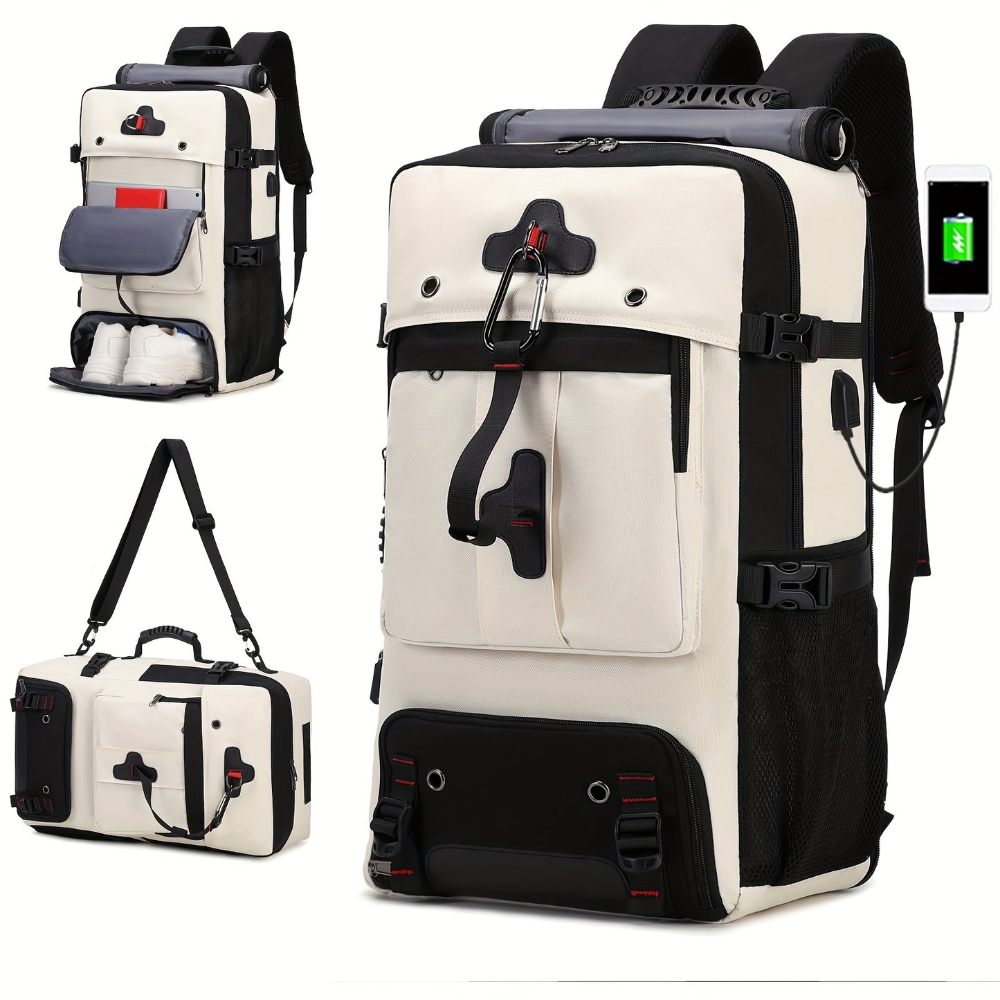 Airline Approved Travel Backpack With Laptop Sleeve And USB