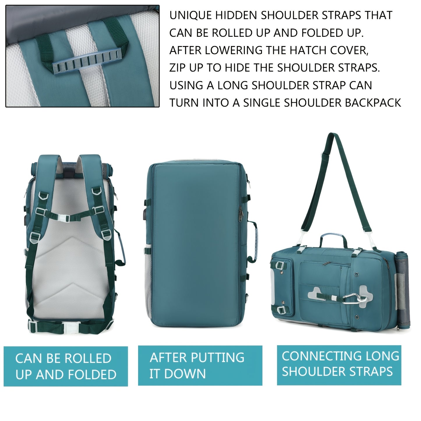 Airline Approved Travel Backpack With Laptop Sleeve And USB