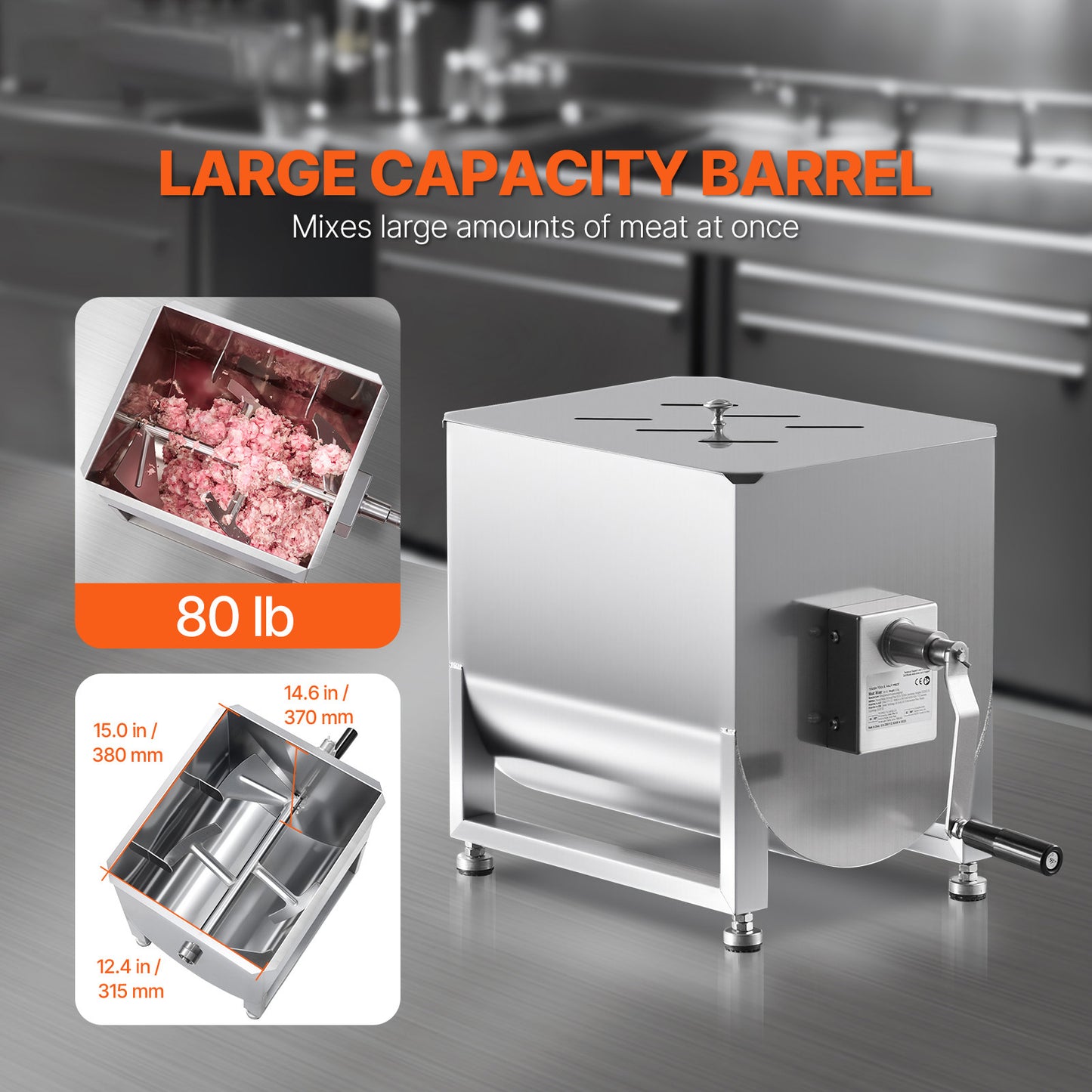Manual Meat Mixer For Sausage And Ground Meat Mixing