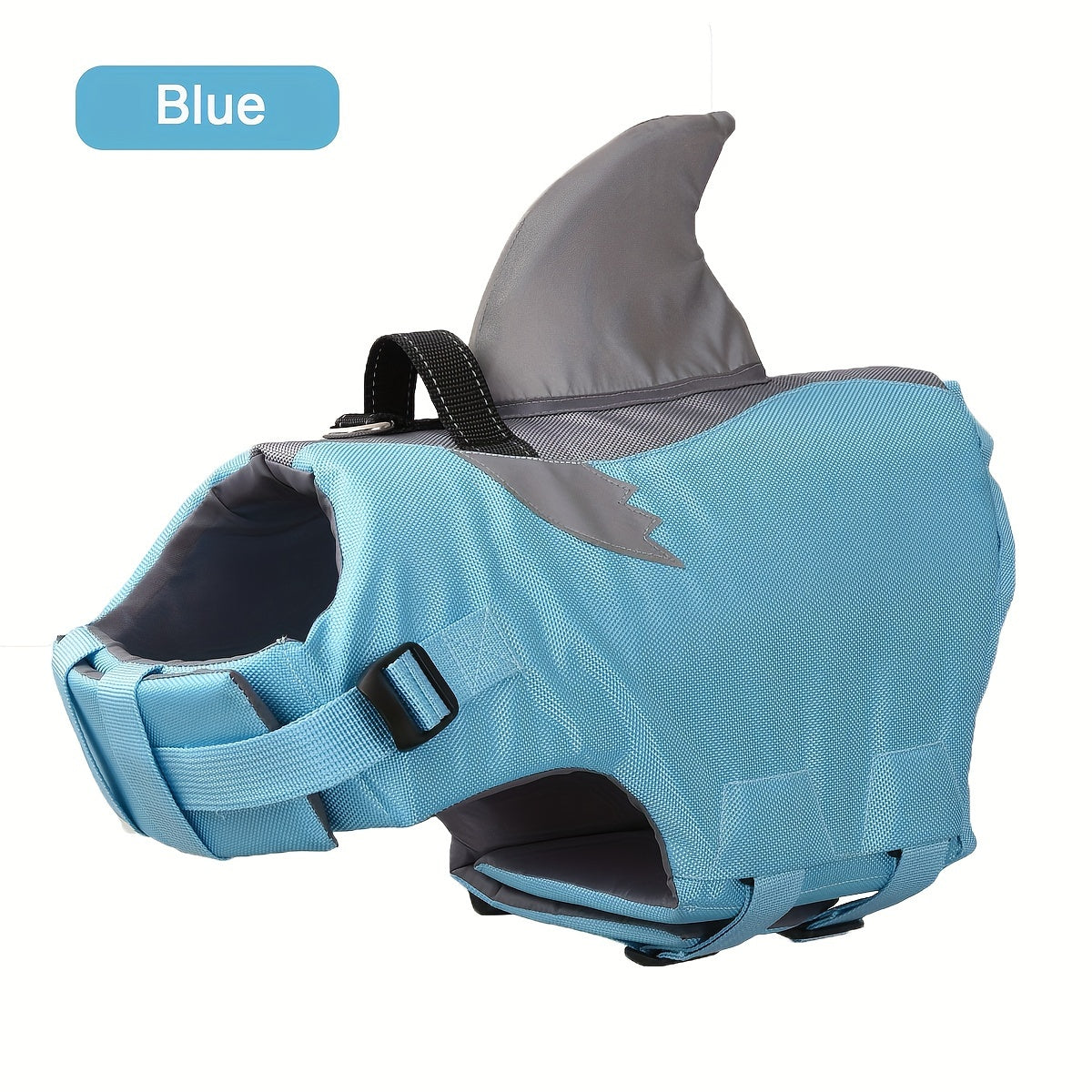 Reflective Shark Shape Pet Life Jacket for Safety and Rescue