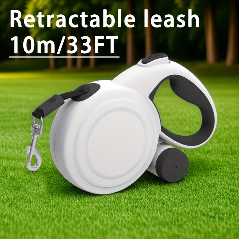 Retractable Dog Leash With Reflective Strips And One Button