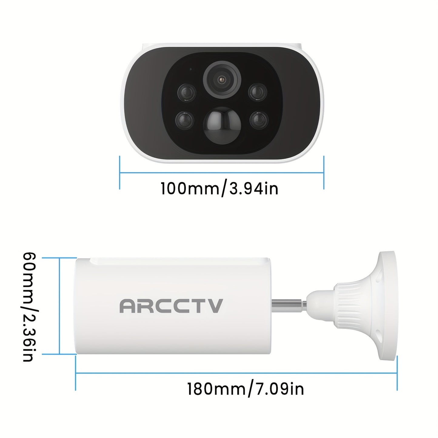 4MP Solar Outdoor Camera With Night Vision Alexa Security