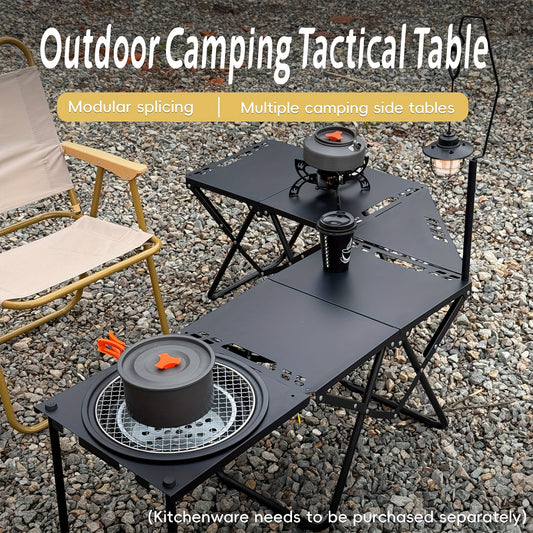 Portable Folding Camping Table with Quick-Open Design and Waterproof Surface