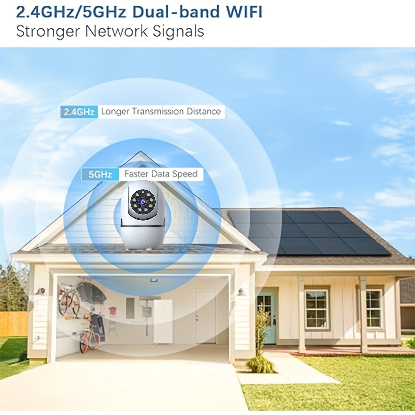 4 Pack Wireless Security Cameras With 360 Degree Rotation Alexa