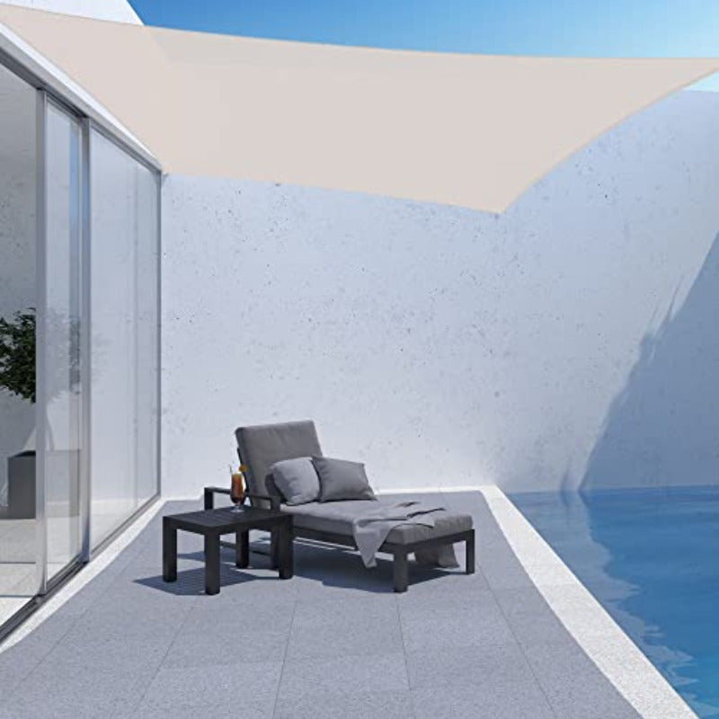 Outdoor Sun Shade Sail Canopy for Pool and Patio Use
