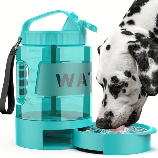 Lesotc Dog Water Dispenser Bowl Travel Bottle For Outdoors