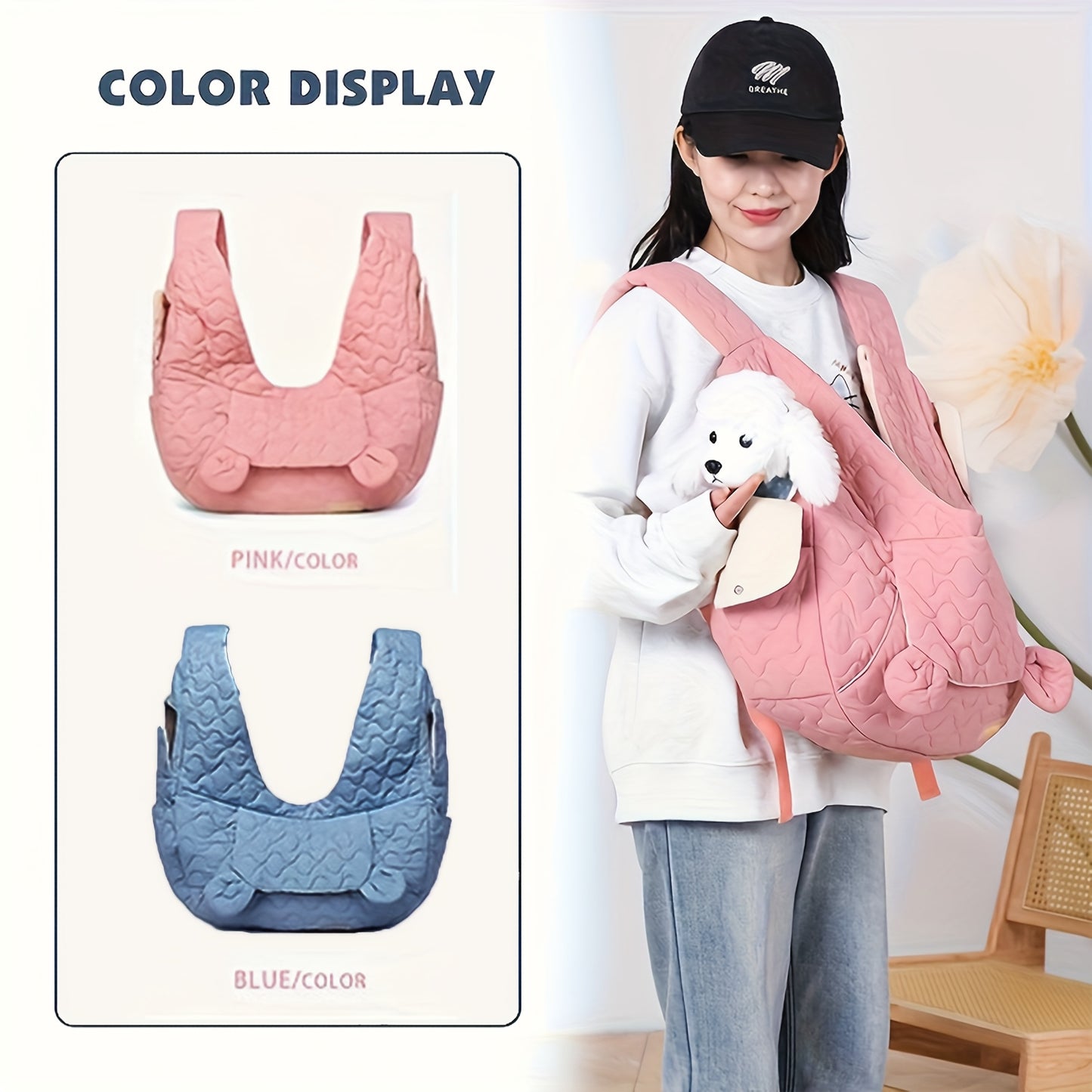 Portable Pet Backpack For Small To Medium Cats And Dogs