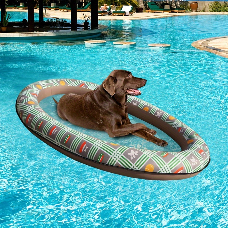 Soft Dog Pool Float For Dogs Deluxe Durable Inflatable