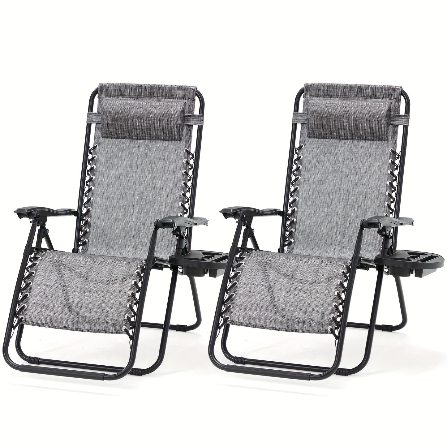 Zero Gravity Recliner Chairs Set for Outdoor Relaxation