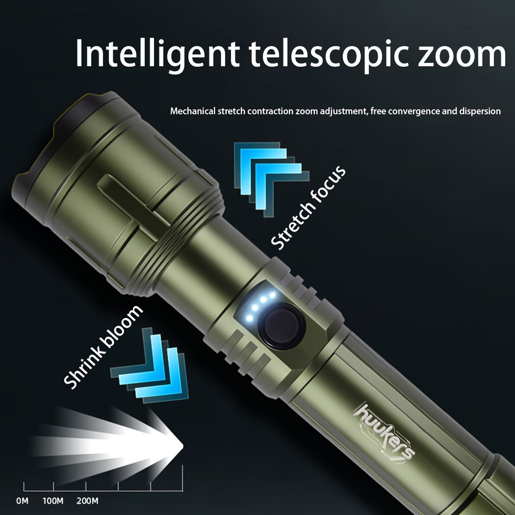 Outdoor Portable Flashlight With Ignition And Power Bank