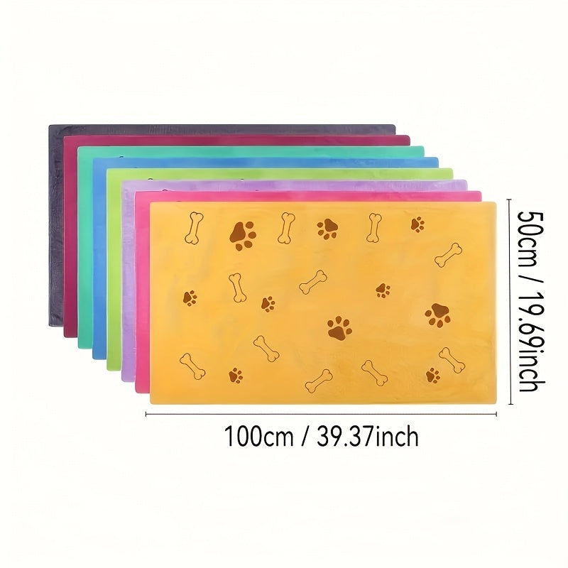 Quick Dry Dog Towels Soft Polyester Absorbent For Bathing