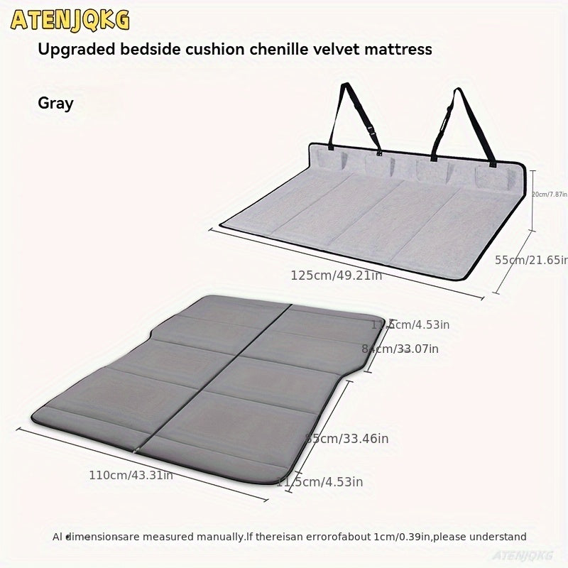 Portable Car Mattress For SUVs And RVs Rear Seat Bed