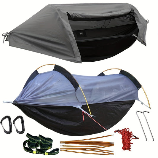 3 in 1 Camping Hammock with Mosquito Net and Rain Cover