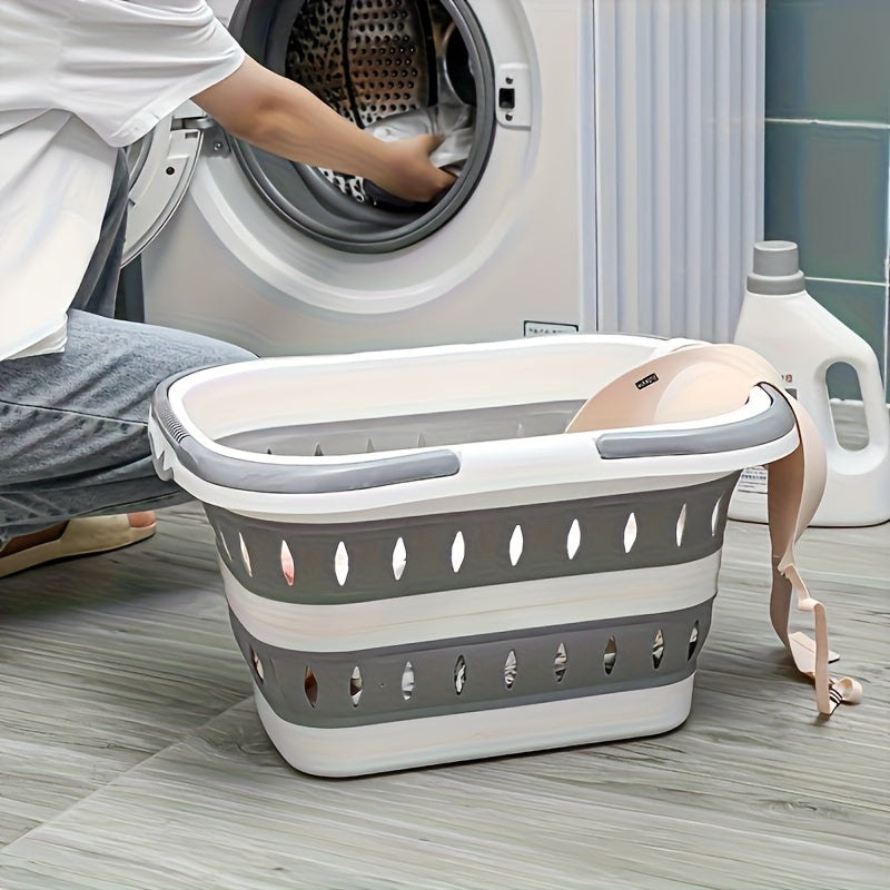 Portable Foldable Laundry Basket Wall Mount For Bathroom