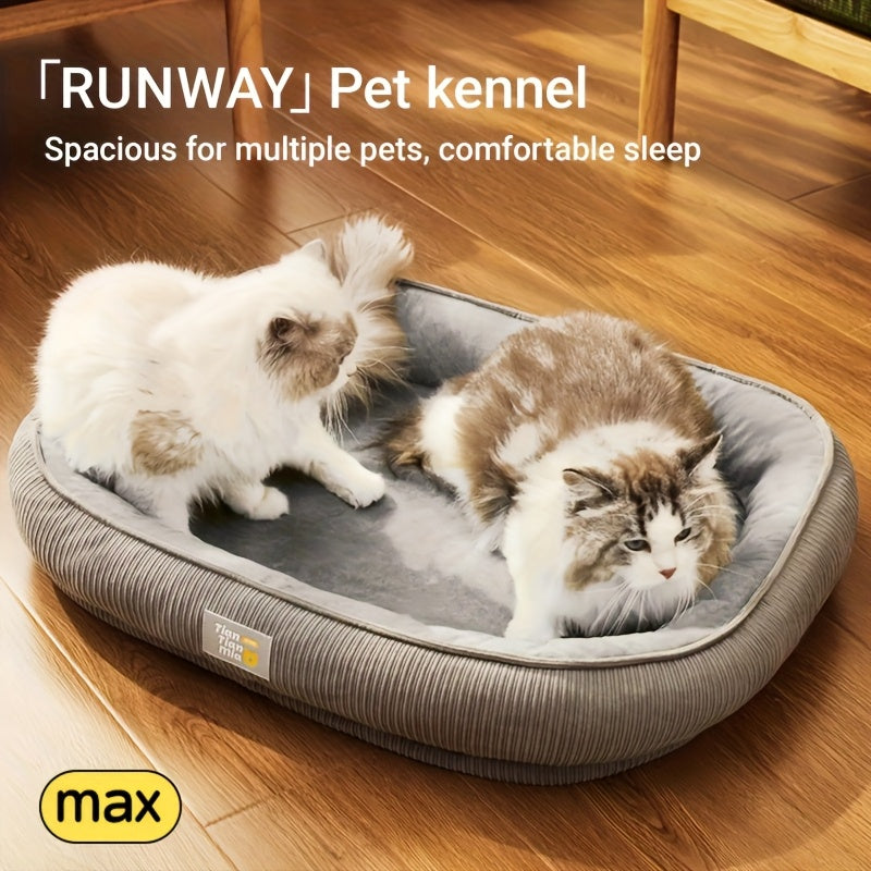 Orthopedic Pet Bed With High Edge Support And Comfort