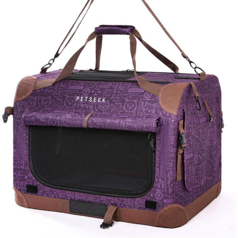 Soft Sided Portable Pet Carrier For Small Dogs And Cats Mesh