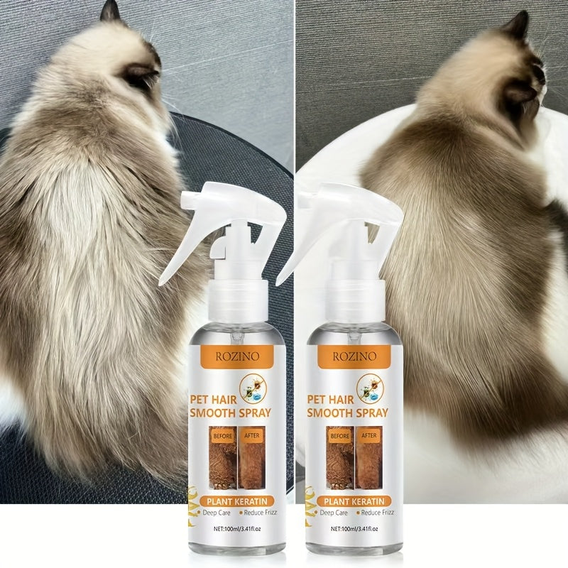 Powerful Leave In Pet Hair Detangler And Deodorizing Spray