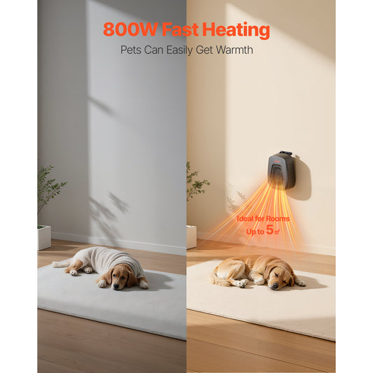 Dog House Heater 800W With Overheat Protection And Timer