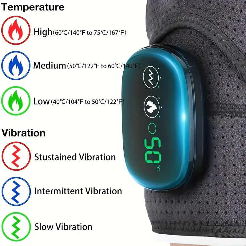 Wireless Heating Massager Shoulder Wrap 3 Heat Vibration