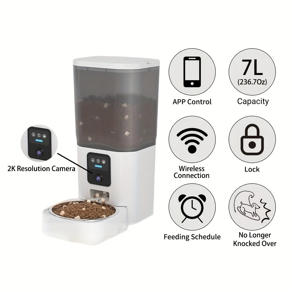 Automatic WiFi Pet Feeder for Cats and Dogs