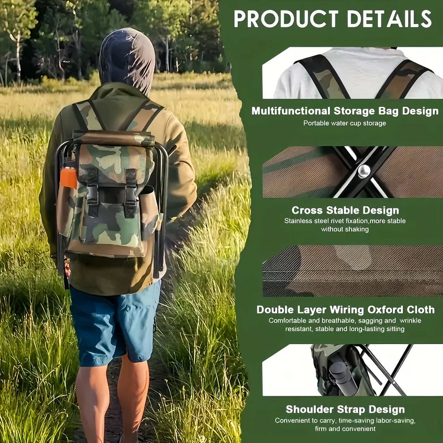 Folding Camping Chair Backpack for Ultimate Outdoor Adventure