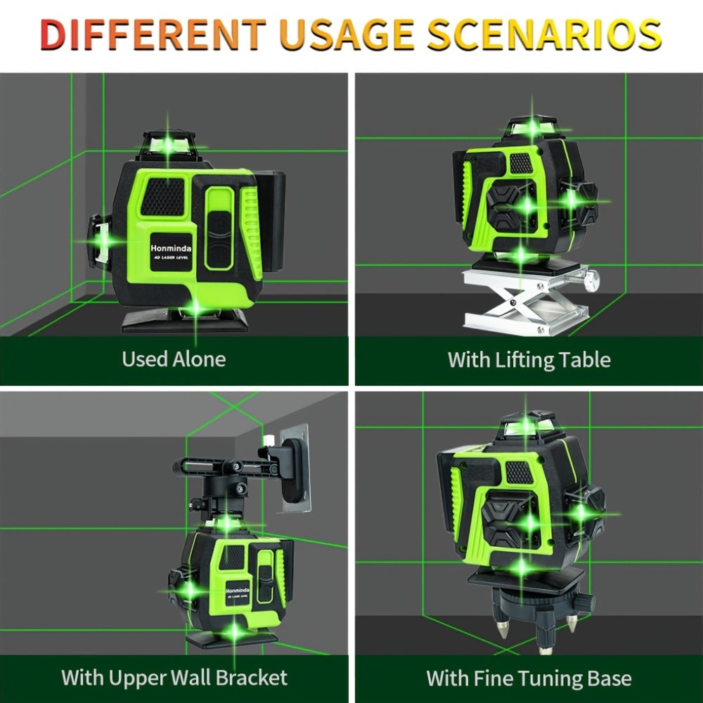 16 Line Self Leveling Laser Level 360 Degree With Remote
