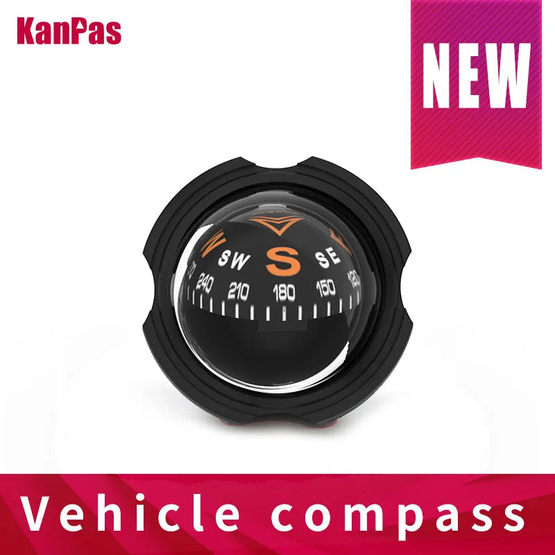KANPAS Car Dashboard Compass Dual Dial Luminous Ball