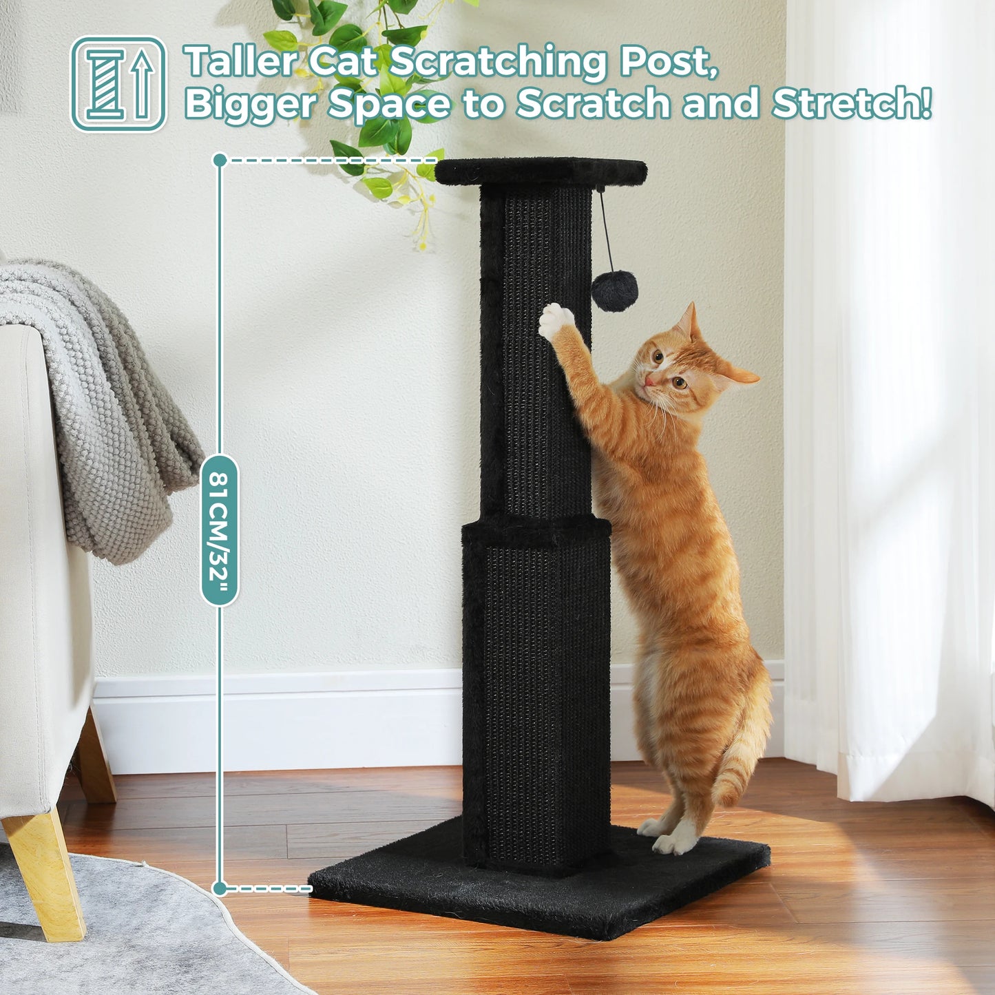 PAWZ Road Cat Scratching Post Indoor Cats Sisal Ball Toy