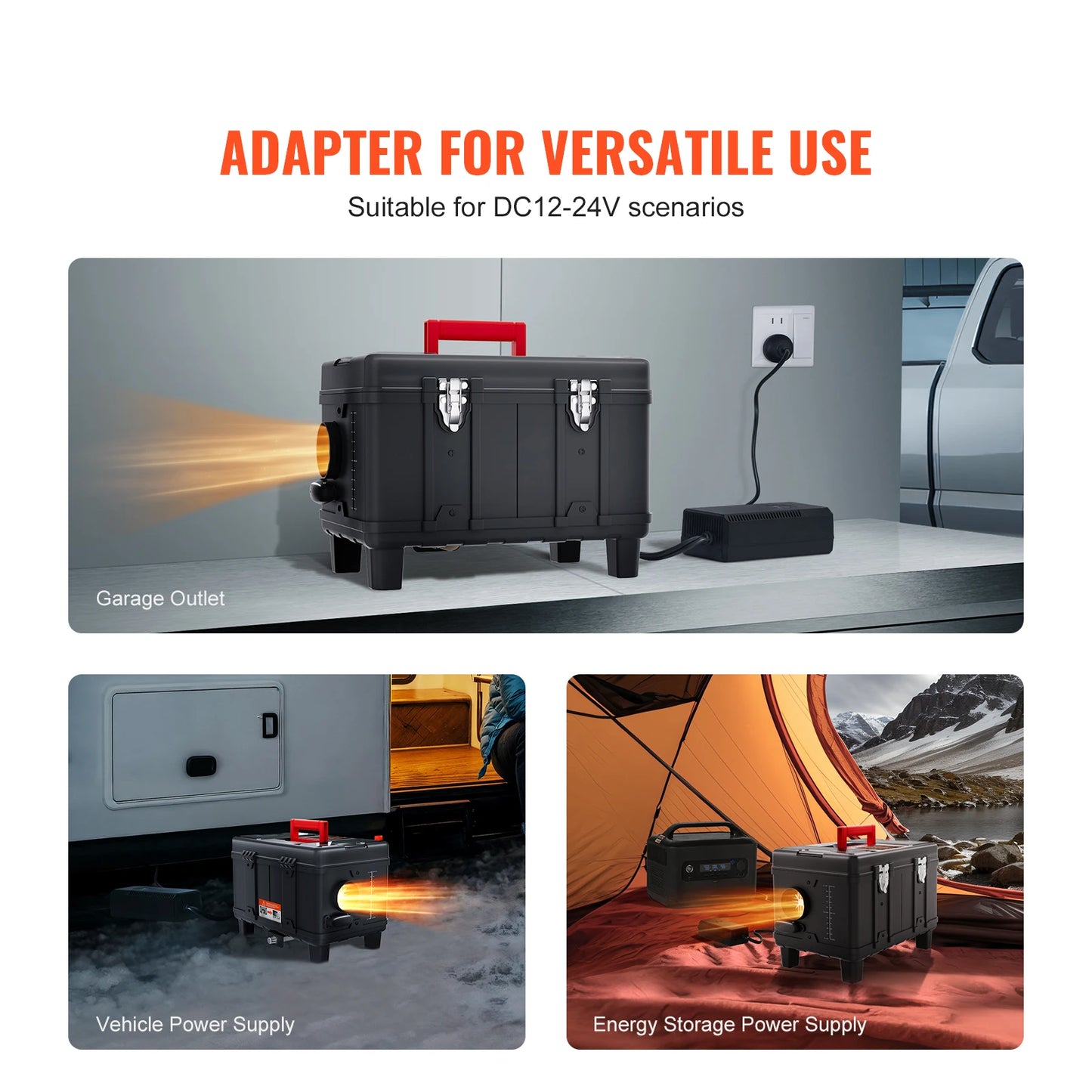 SucceBuy 8KW Diesel Car Heater With Bluetooth CO Alarm