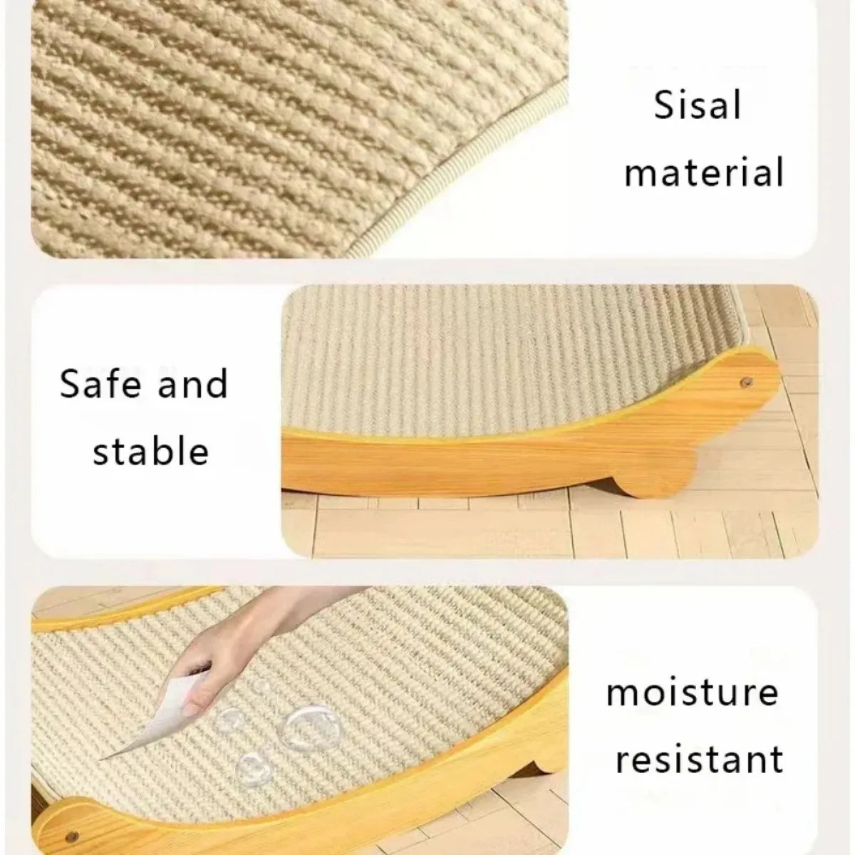 Sichuan Wooden Cat Scratching Pad Bed Wear Resistant