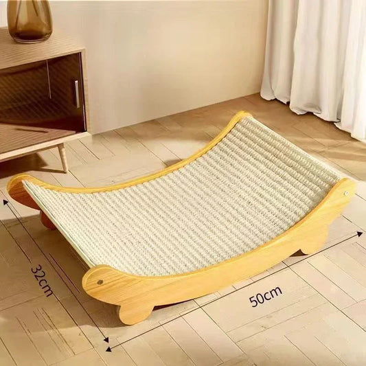 Sichuan Wooden Cat Scratching Pad Bed Wear Resistant