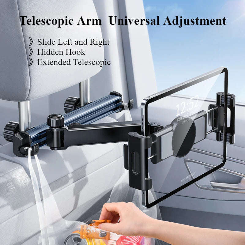 EARY Tablet Car Headrest Extension Arm Mount For Back Seat