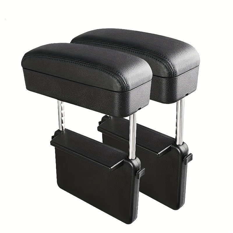Adjustable Car Armrest Cushion with Storage Box Organizer