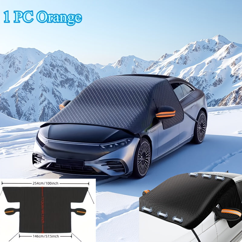 Universal Car Snow Shield Three In One Magnetic Mirror Cover