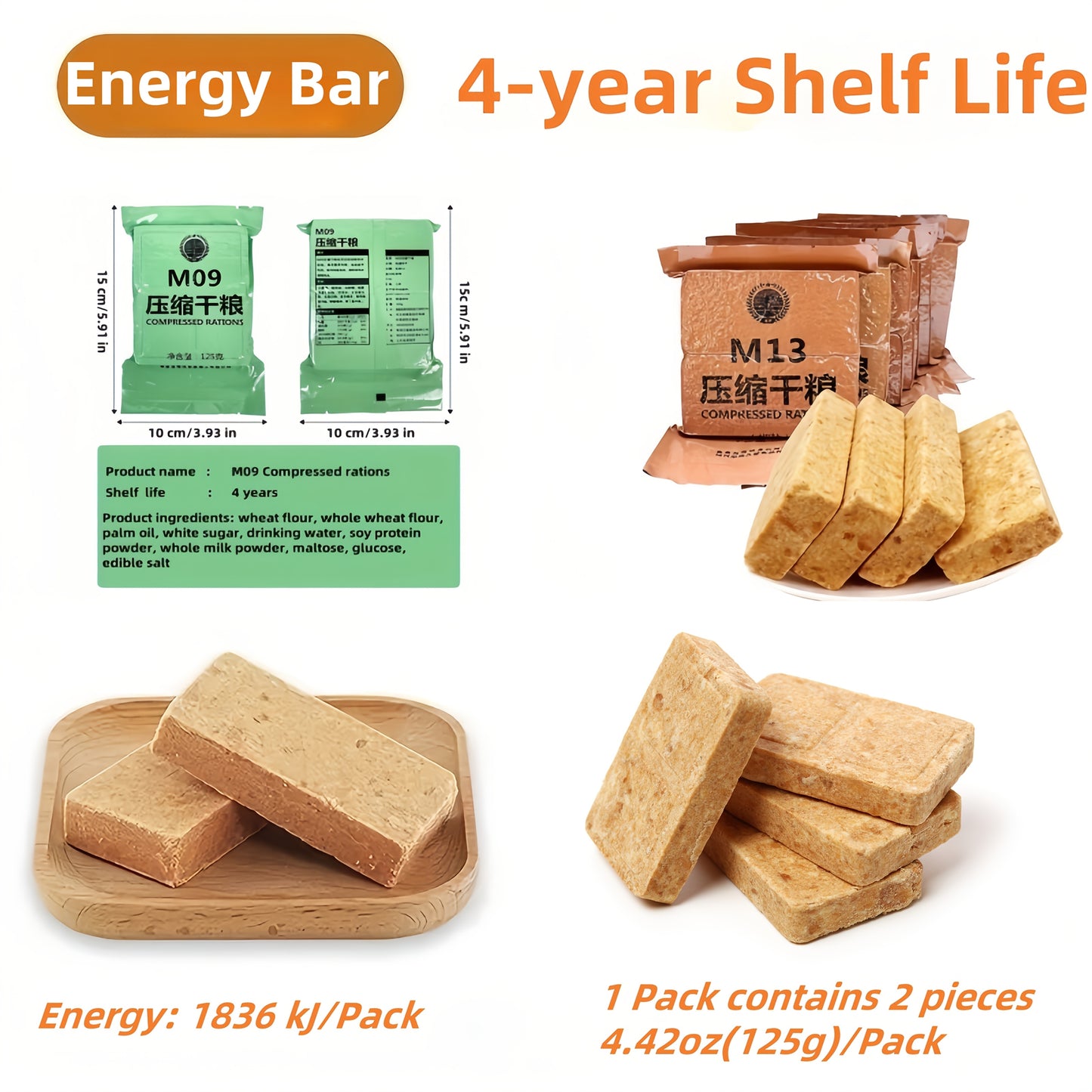 Emergency Rescue Food Bars For Camping And Survival Adventures