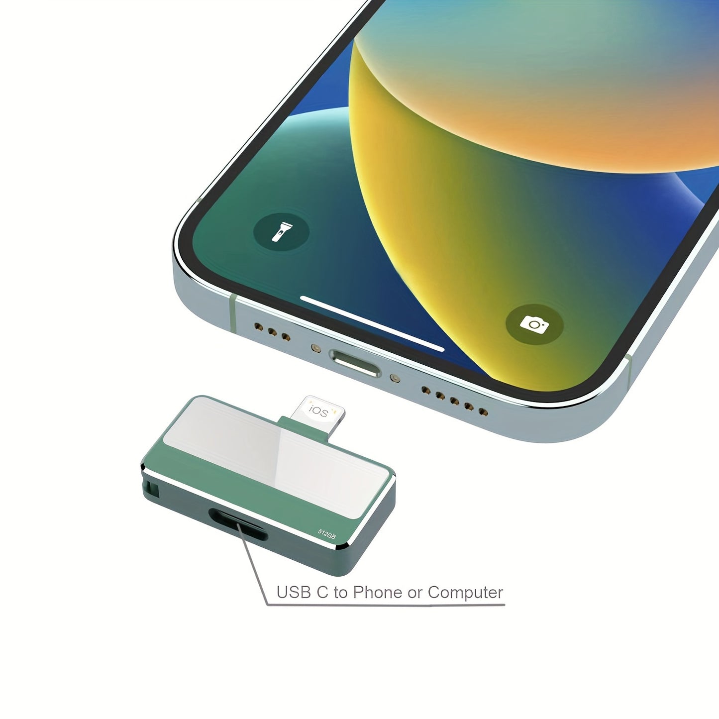 512GB Flash Drive for iPhone and Android Devices