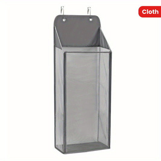 Over The Door Laundry Hamper With Zipper Mesh Organizer