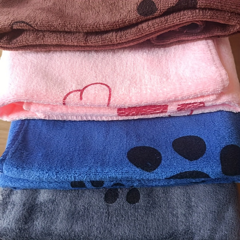Quick Dry Dog Towels Soft Polyester Absorbent For Bathing