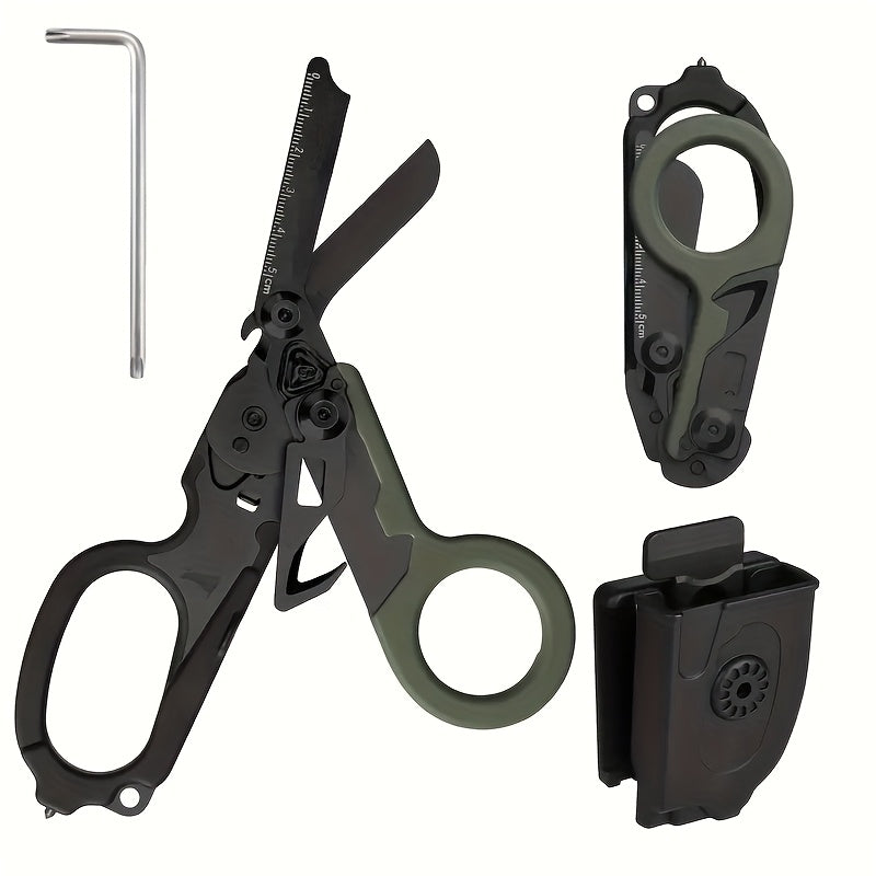Foldable Tactical Scissors Multi Tool for Outdoor Adventures
