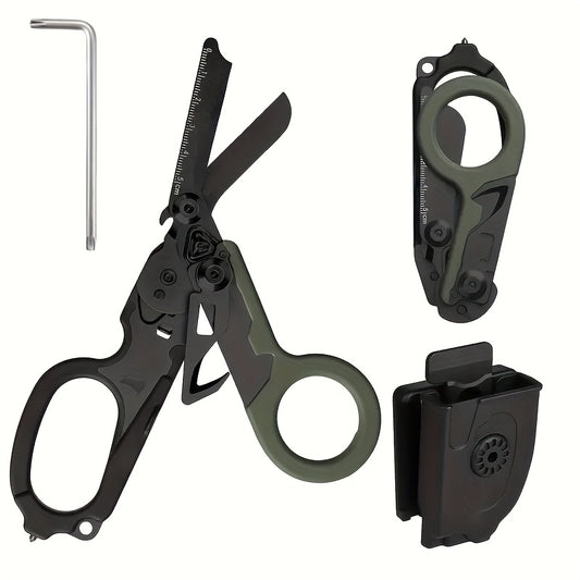 Foldable Tactical Scissors Multi Tool for Outdoor Adventures