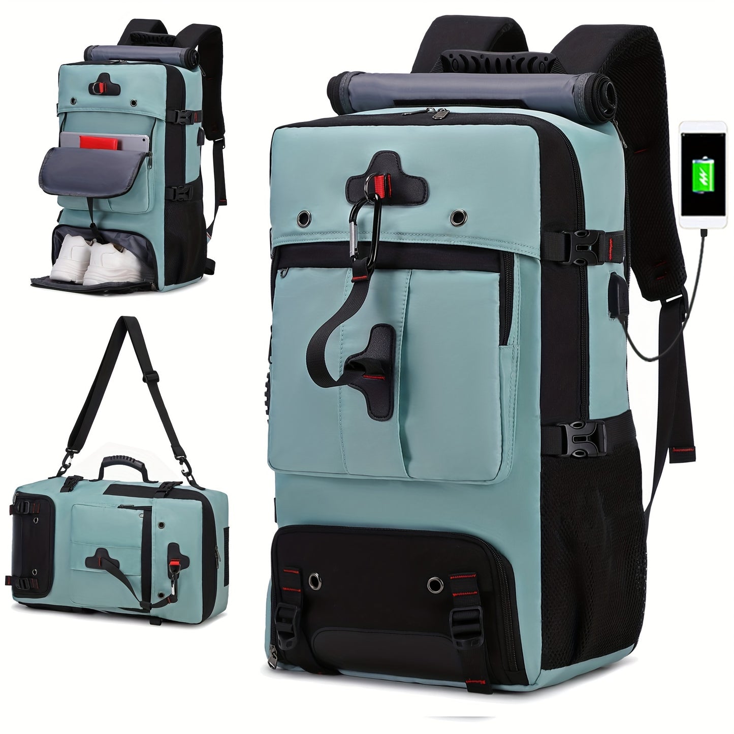 Airline Approved Travel Backpack With Laptop Sleeve And USB