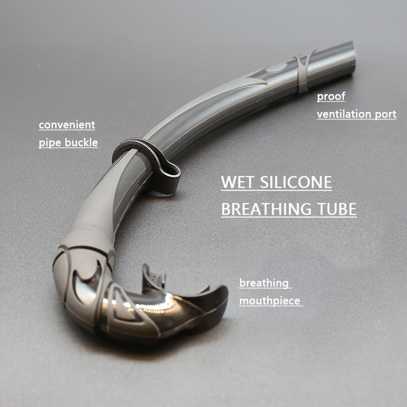 Anti Fog Waterproof Adult Snorkel Set Large View Glass Mask