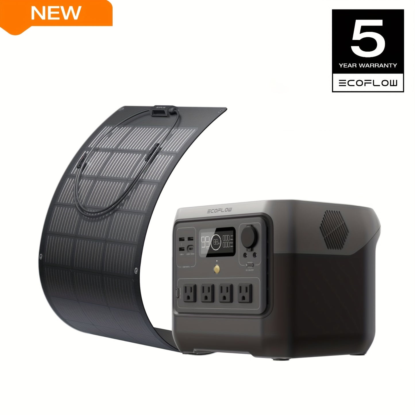 River 2 Pro 768Wh LiFePO4 Portable Power Station With Solar