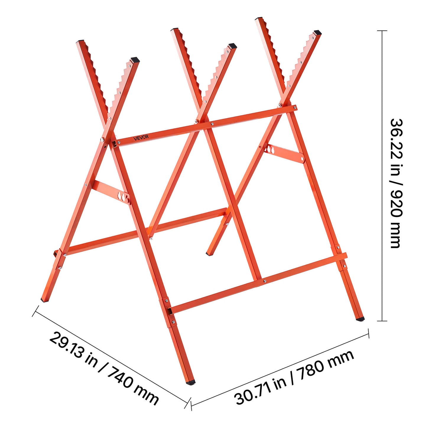 Heavy Duty Saw Horses Two Pack With 260 Lb Capacity