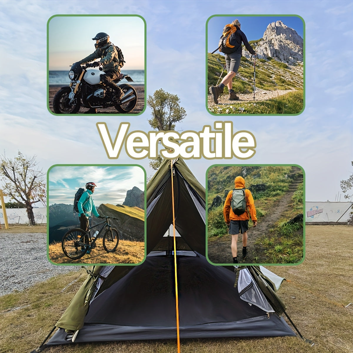 Ultra Light Four Season Camping Tent For One Person