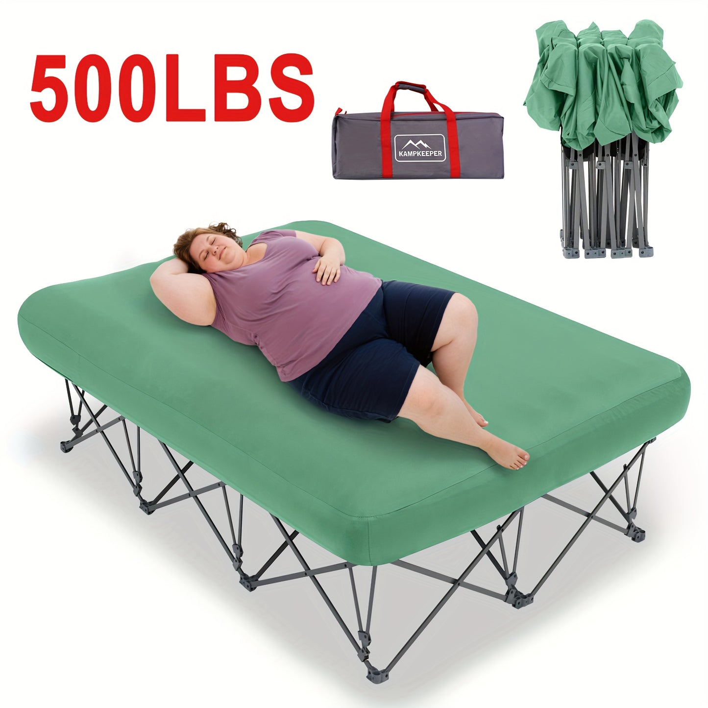 Heavy Duty Inflatable Bed With Carry Bag For Indoor Use